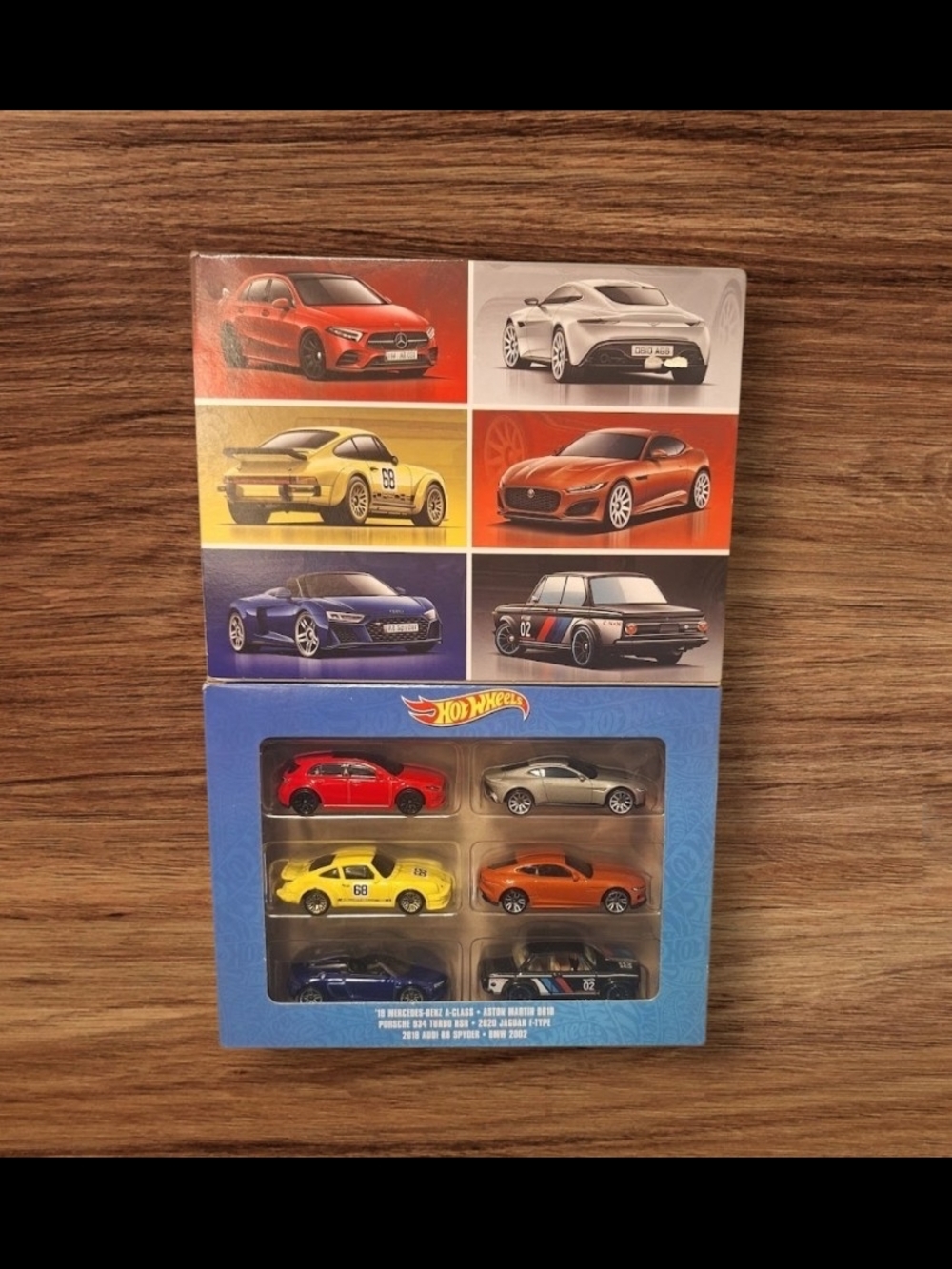 Hot Wheels 8-Pack Die-Cast Car Set - Red, Silver, Yellow, Orange, Blue, Black